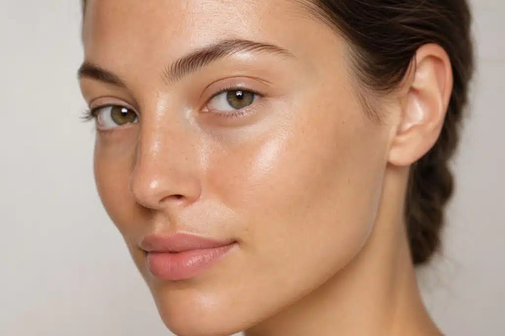 Glowing, radiant skin results after chemical peels in Santa Fe at Seamless Skin MD